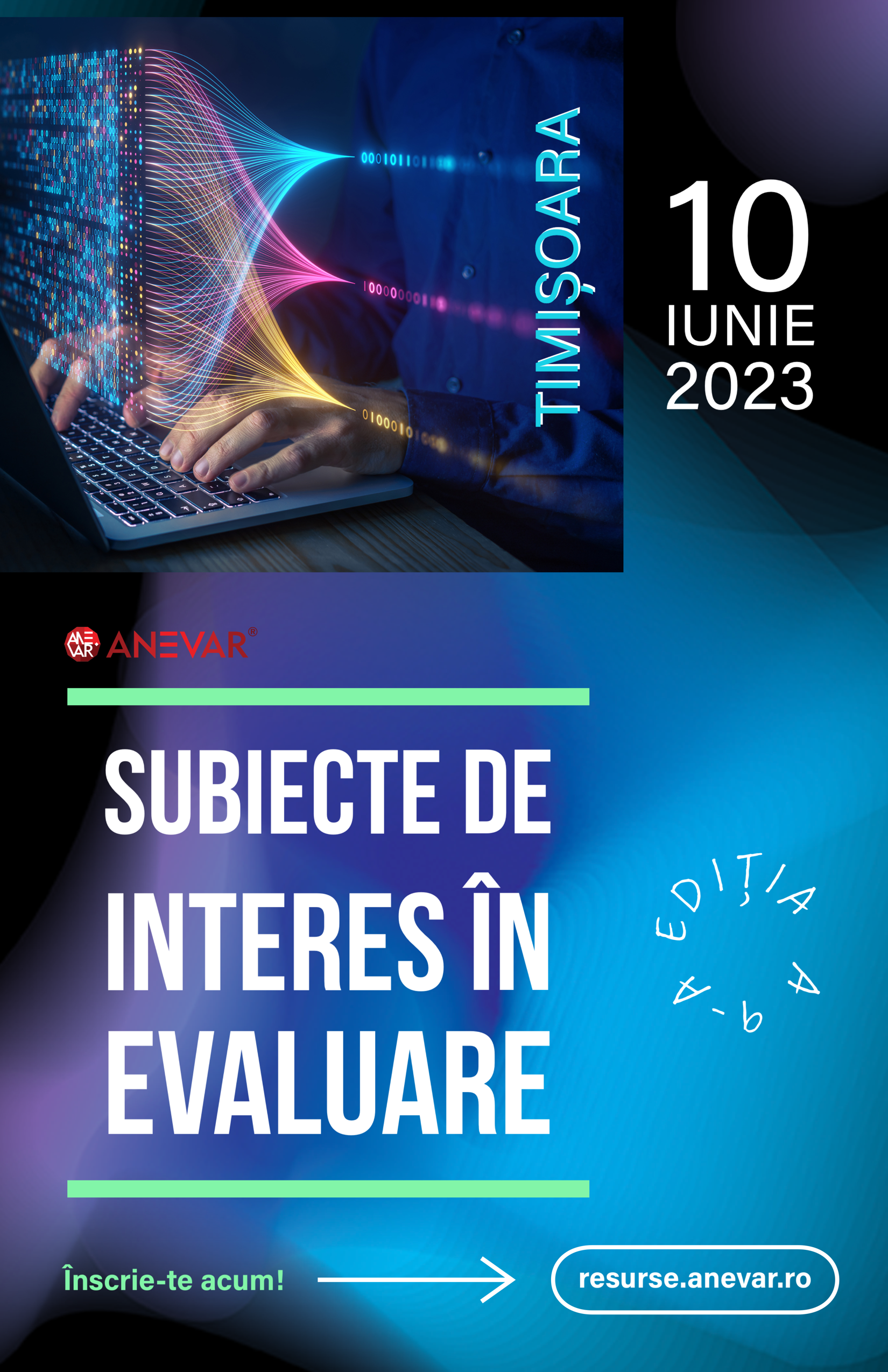 Conferința „Subiecte de interes în evaluare” - Hotel Continental, Timișoara - 10 iunie 2023, ora 09:00