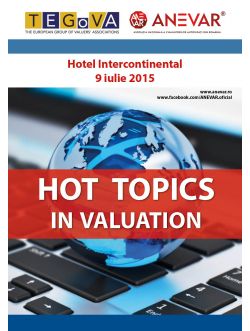 Conferinţa ”Hot Topics in Valuation” - 9 iulie 2015, București